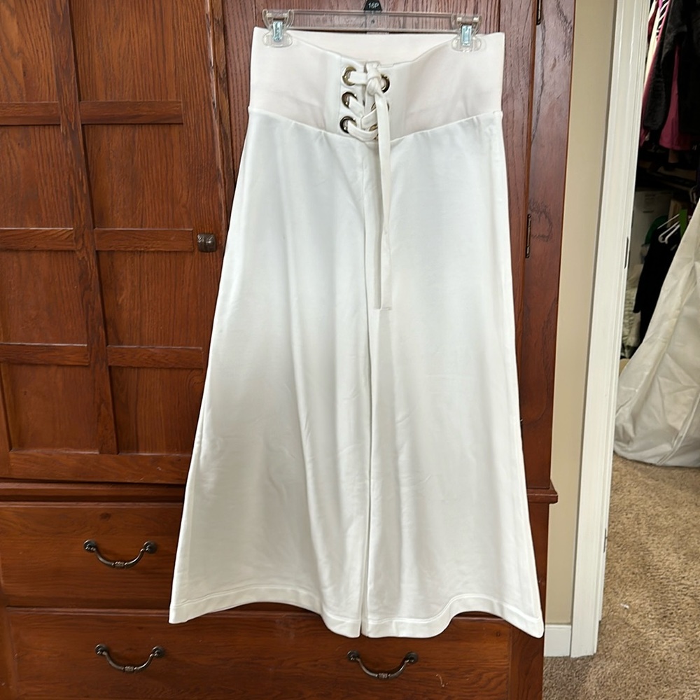 Michi Bora White Sweatpants Wide Leg